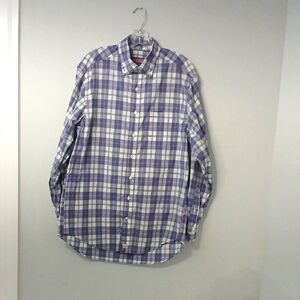 Vineyard vines Men's Purple Plaid Shirt, long-sleeved,  pre-owned excellent cond